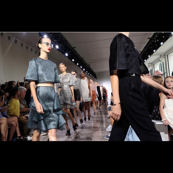 JASON WU BLACK SHIFT TOP STITCH DRESS - Picture 2 of 8